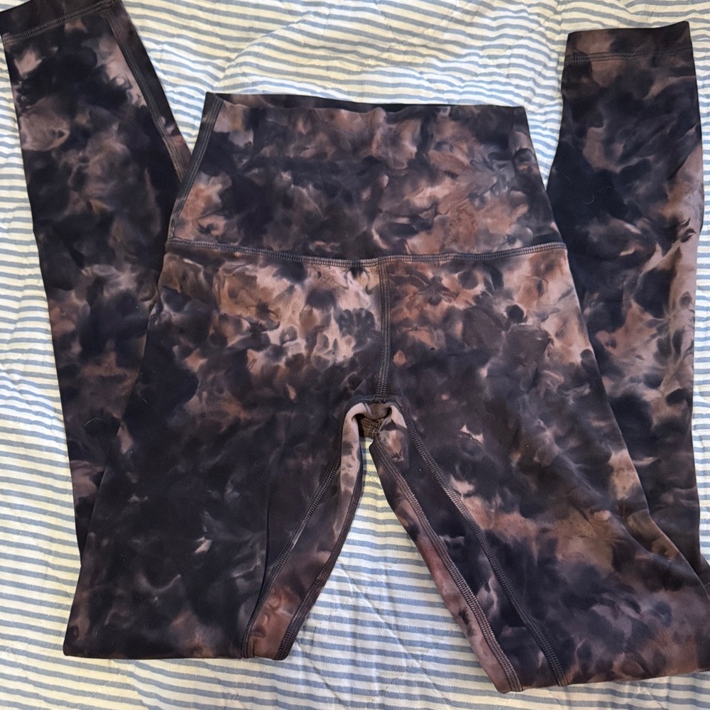 Lululemon align Tie-Dye Leggings; size 0